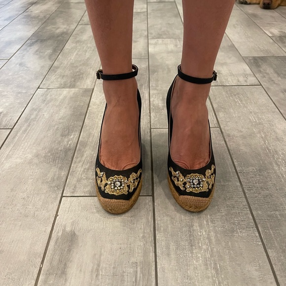 OL’autre chose wedges platform black with gold 36 - Picture 8 of 10